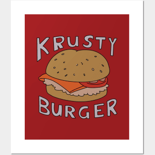 Krusty Burger Ad Posters and Art